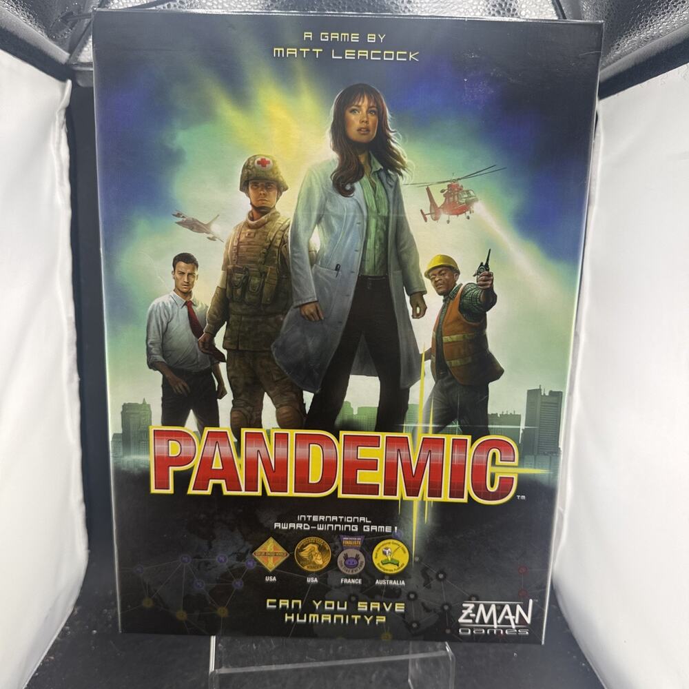 Z-Man Games Pandemic Cooperative Strategy Board Game 2+ Players Ages 8+ Complete